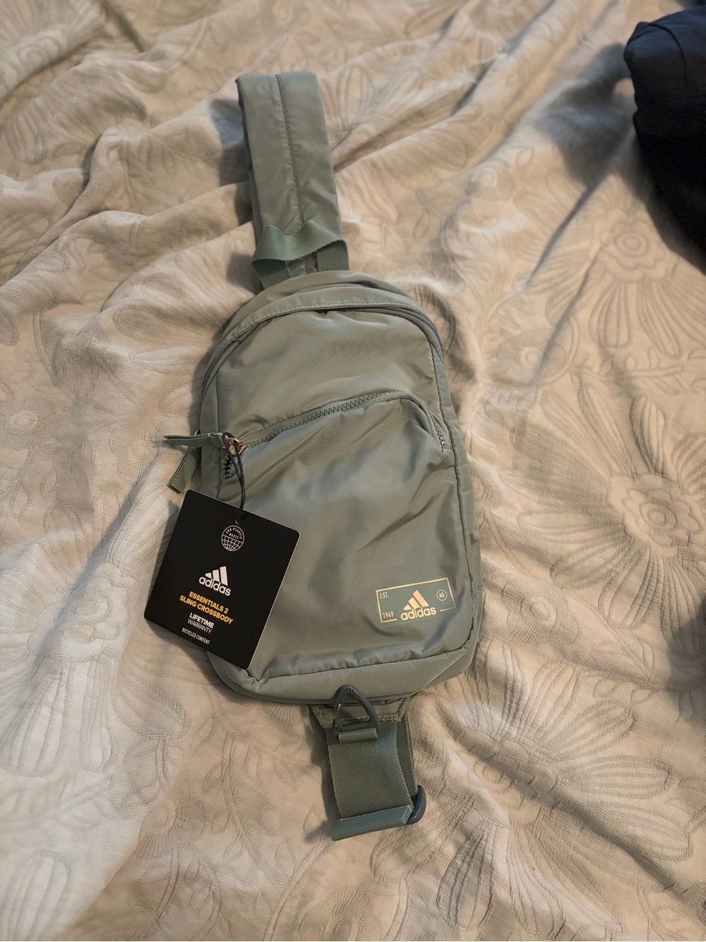 adidas Sage Green Sling Crossbody Bag